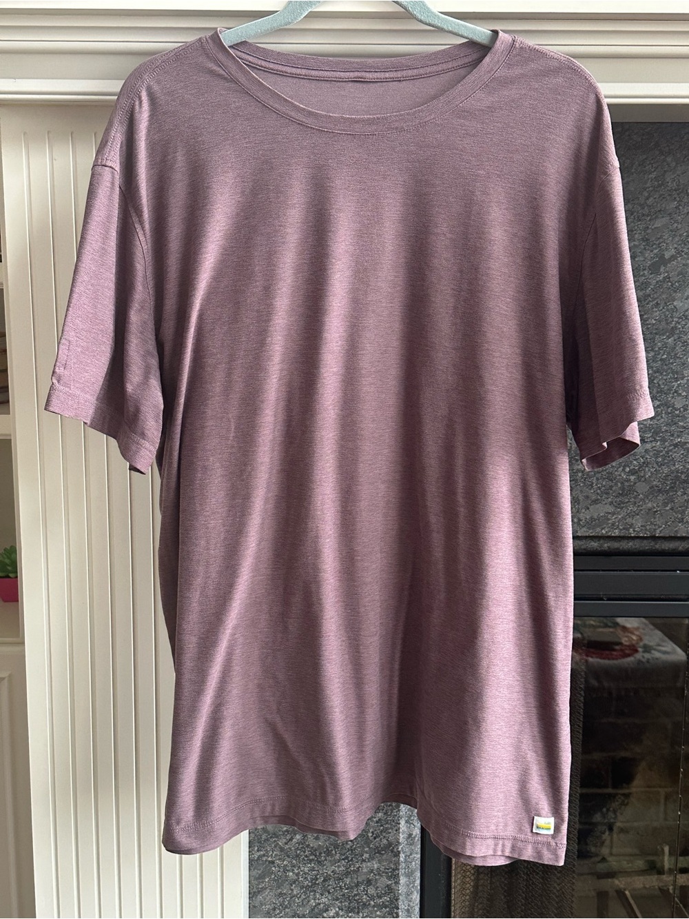 Vuori Short Sleeve Crew Tee in Dusty Mauve